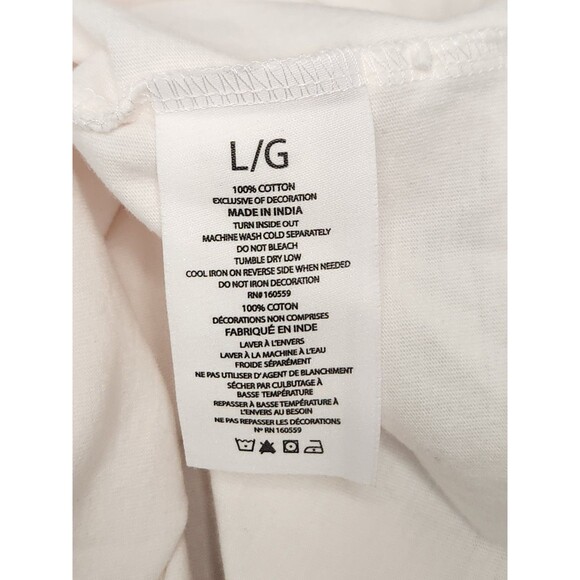 Washington Commanders Shirt Men's M White Red Long Sleeve Crew NFL Darius Rucker - Picture 5 of 5